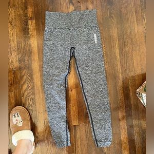 Gymshark vital seamless black heather leggings - small